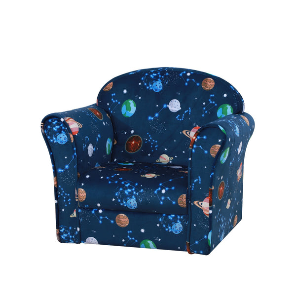 online Mini fauteuil pour enfant avec planètes bleues