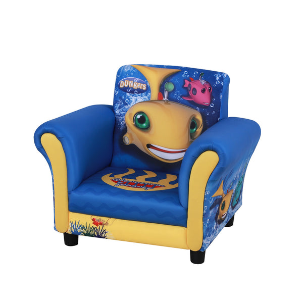 prezzo Mini fauteuil pour enfant avec motif océan jaune et bleu