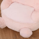 Poltroncina per Bambini 60x50x59 cm in Peluche Coniglio Rosa-7