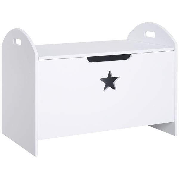 Malle de Rangement Chest 62x40x46,5 cm en Bois Blanc sconto