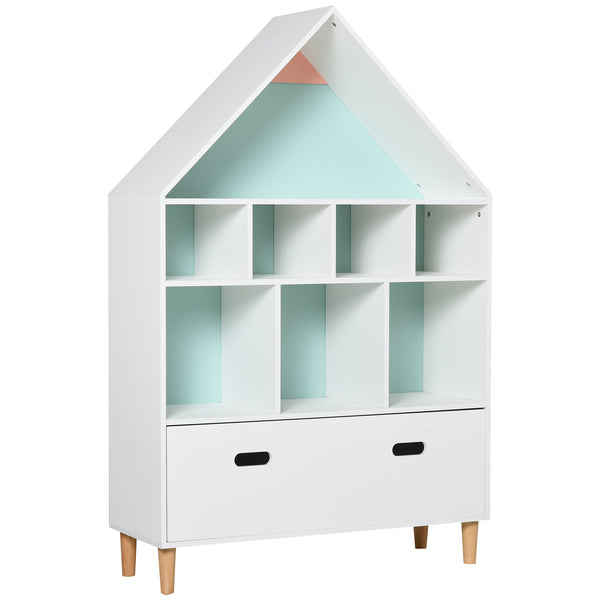 sconto Bibliothèque Étagère Porte-Jouets pour Chambre 82x30x126 cm Blanc