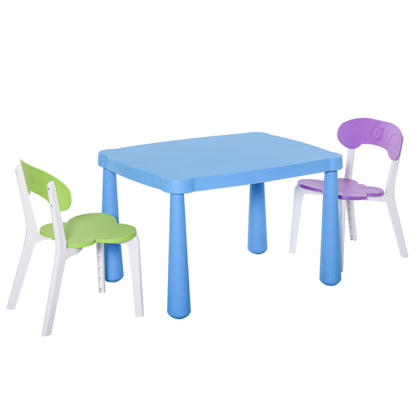 acquista Set de Table avec 2 Chaises pour Enfants en Polypropylène Multicolore