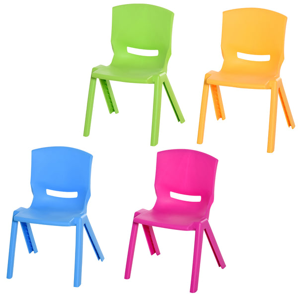 Lot de 4 Chaises Enfant 36x38x56,5 cm Empilables en Polypropylène online