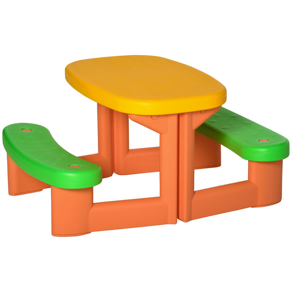 acquista Table de pique-nique pour enfants 95x73x46 cm en PEHD multicolore