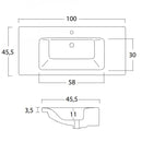 Mobile Bagno Sospeso 100 cm Lavabo e Specchio Bonussi Mendel Olmo Terra-5