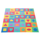 Tappeto Puzzle con Forme Geometriche 36 Tessere 31x31 cm Colorato -1