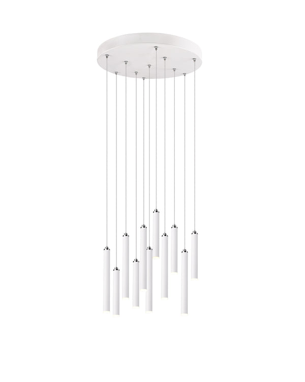 Suspension LED d'intérieur en métal blanc mat online