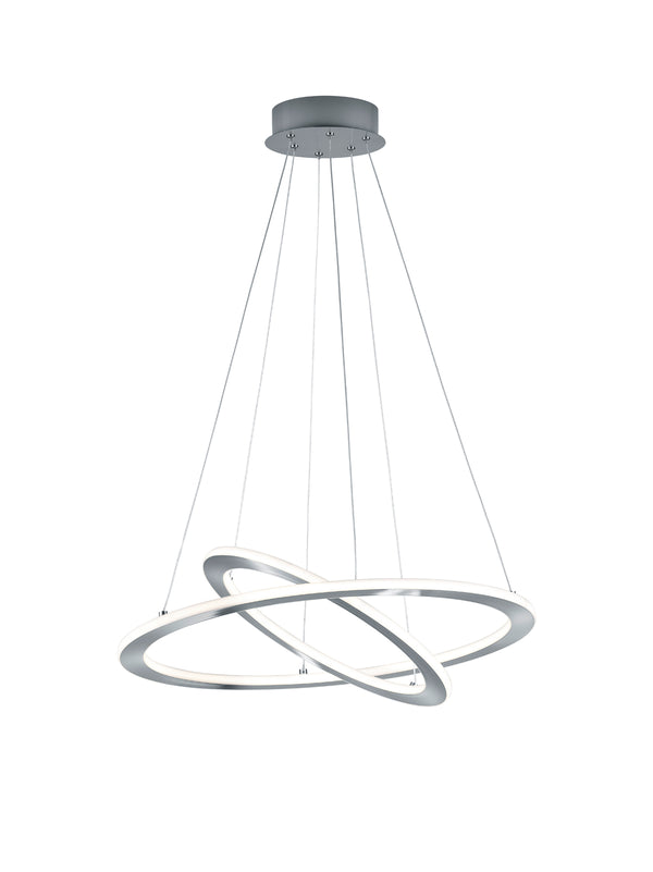 acquista Suspension LED d'intérieur en métal nickel mat