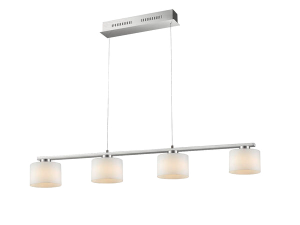 prezzo Suspension LED d'intérieur en métal nickel mat