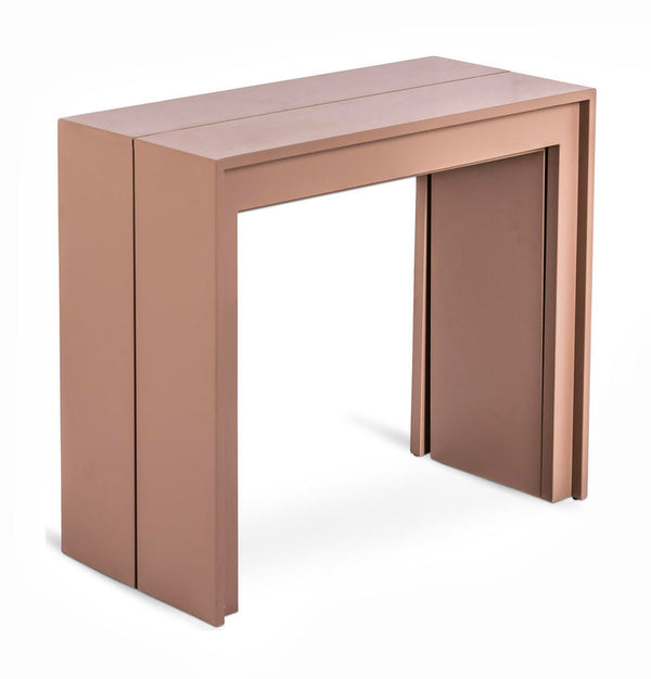 Console extensible 90x42,5/302,5xH76 cm en MDF laqué Pinocchio Tortora acquista