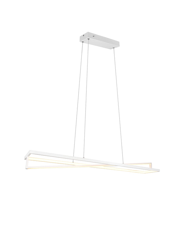 Suspension d'intérieur LED en métal blanc mat sconto