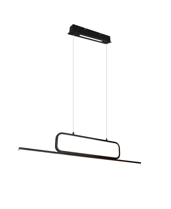 prezzo Suspension d'intérieur LED en métal noir mat