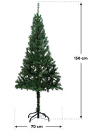 Albero di Natale Artificiale Rizzetti Cervino Verde Varie Misure-3