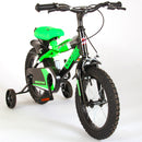 Bicicletta per Bambino 12" 2 Freni Sportivo Verde Neon e Nero-5