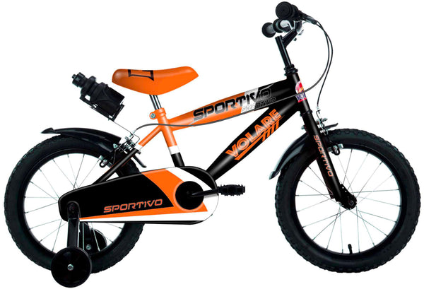 acquista Bicicletta per Bambino 16" 2 Freni Sportivo Arancio Neon e Nero