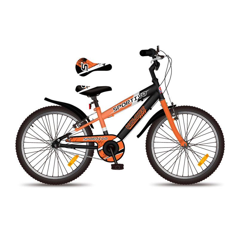 Bicicletta MTB Ragazzo 20” 7V in Metallo Sportivo Arancio-1