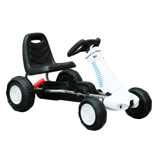 Kart à pédales pour enfants noir et blanc sconto