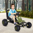 Go-Kart a Pedali per Bambini Verde e Nero -2