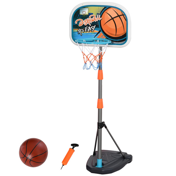 sconto Ensemble de cerceaux pour enfants avec ballon de basket et pompe de gonflage