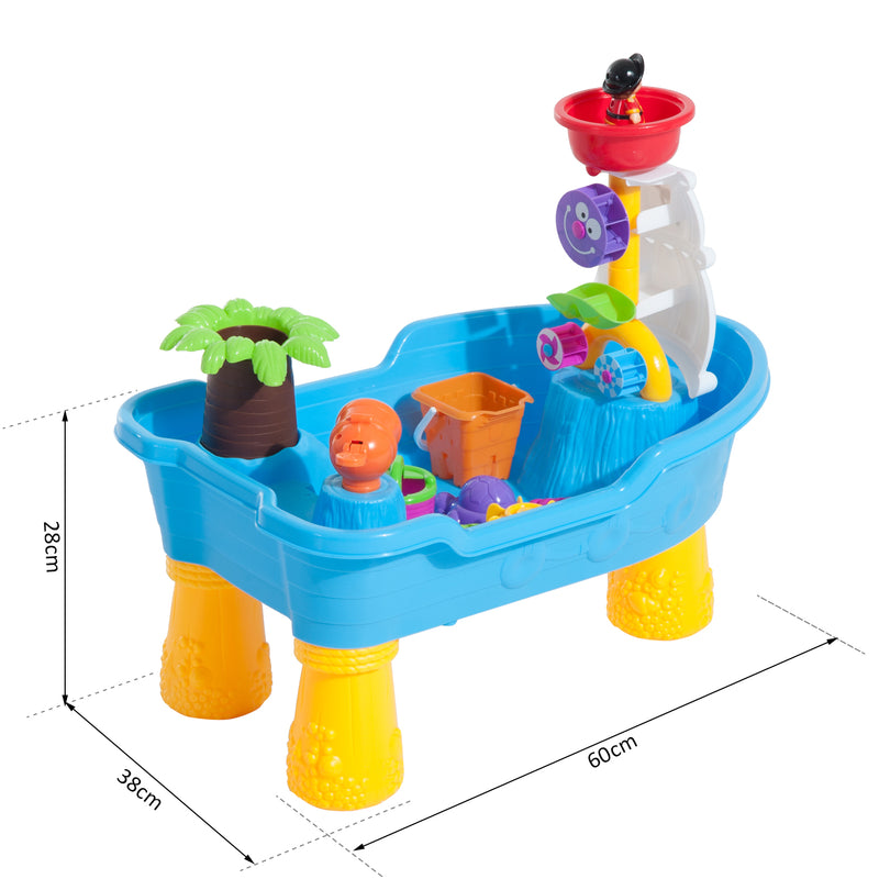 Set Giocattoli per Bambini 20pz Nave Pirata Mulino a Vento e Stampini -4