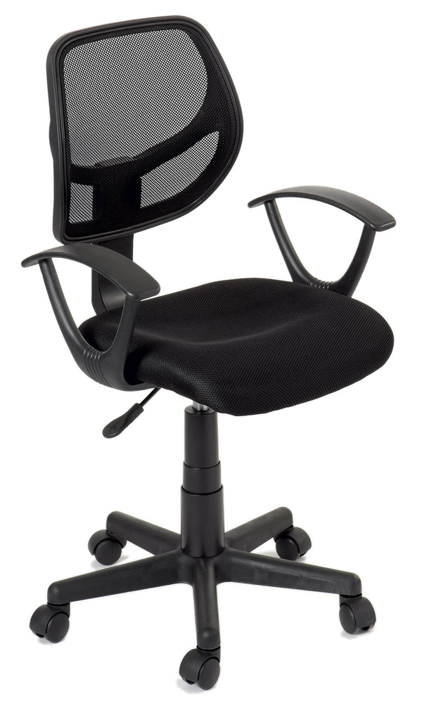 prezzo Chaise de bureau opérative en tissu noir Motti Astra