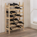 Cantinetta Portabottiglie 42 Bottiglie 63x25x98 cm in Pino Naturale  non Verniciato-1