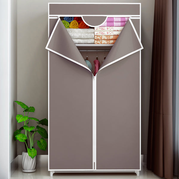 Armoire de camping 70x45x155 cm en TNT marron online