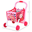 Carrello Giocattolo Spesa per Bambini 41,5x33,5x48,5 cm  Rosa-3