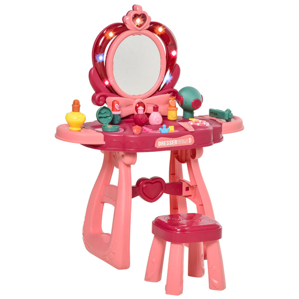 Miroir jouet station de maquillage pour enfants avec miroir et accessoires roses online