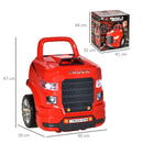 Officina Camion Giocattolo per Bambini 40x39x47 cm con 61 Accessori Rosso-3