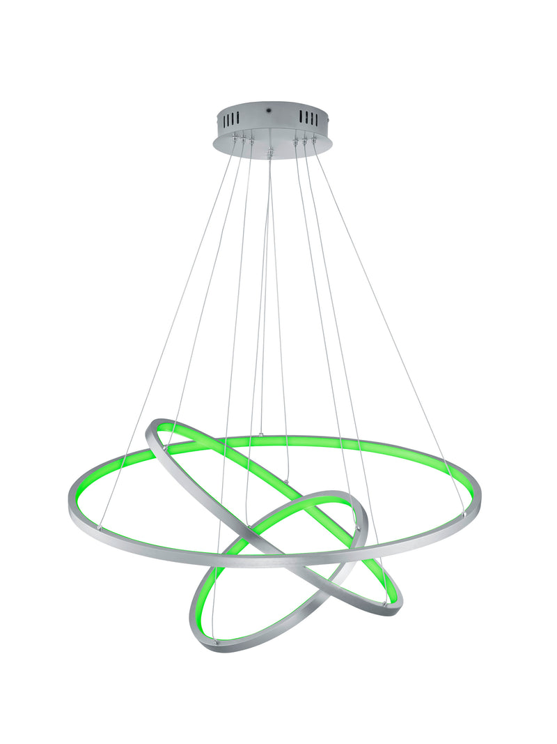 Lampada a Sospensione da Interno a LED in Metallo Nickel Opaco-2