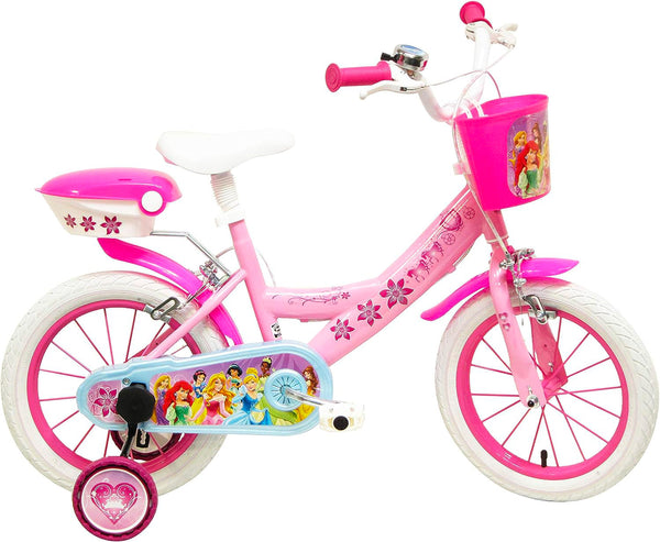 Bicicletta per Bambina 14" 2 Freni Disney Principesse Rosa prezzo