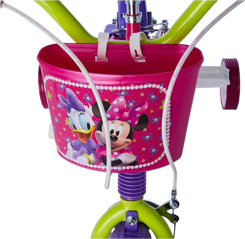 Bicicletta per Bambina 16" 2 Freni Disney Minnie Rosa-4