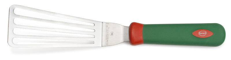 Spatola da Cucina per Fritto Lama 16 cm Manico Antiscivolo Sanelli Premana Verde/Rosso-1