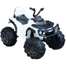 Quad Elettrico per Bambini 12V  Nero e Bianco-1