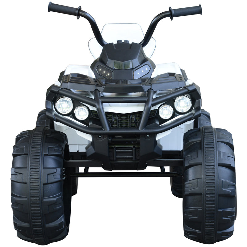 Quad Elettrico per Bambini 12V  Nero e Bianco-4