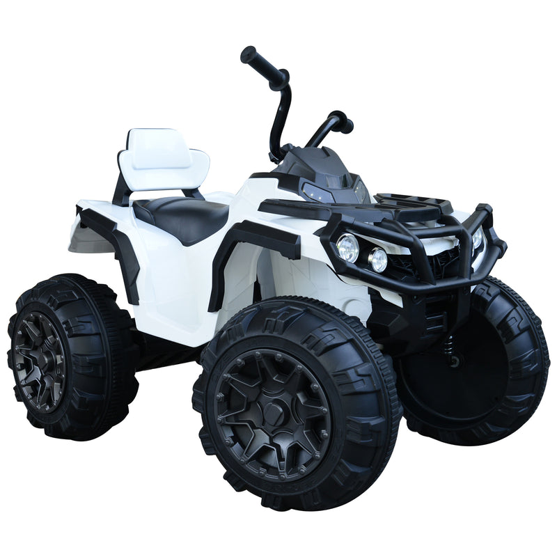 Quad Elettrico per Bambini 12V  Nero e Bianco-5