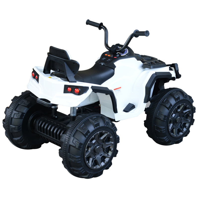 Quad Elettrico per Bambini 12V  Nero e Bianco-6