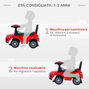 Auto Macchina Cavalcabile per Bambini Rossa-4