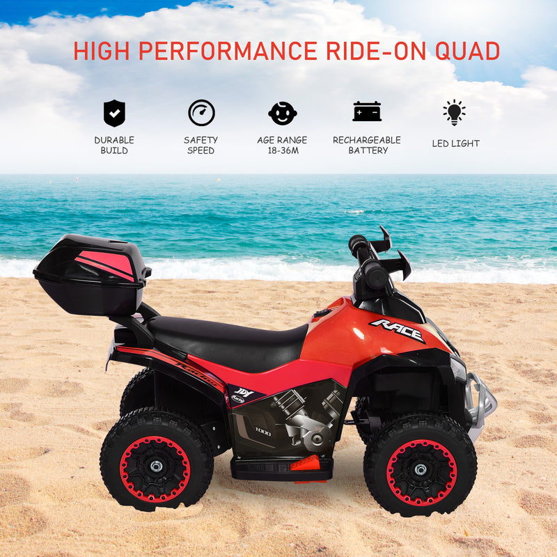 Quad Elettrico per Bambini 6V  Race Rosso-3