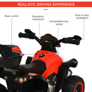 Quad Elettrico per Bambini 6V  Race Rosso-5