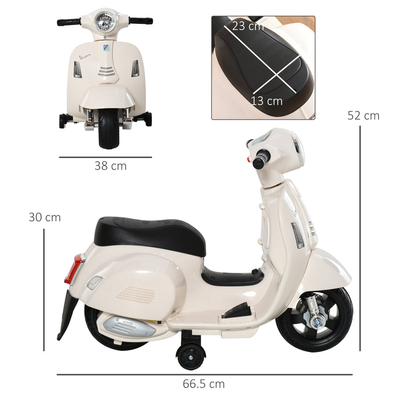 Piaggio Mini Vespa GTS Elettrica 6V per Bambini Bianca-3