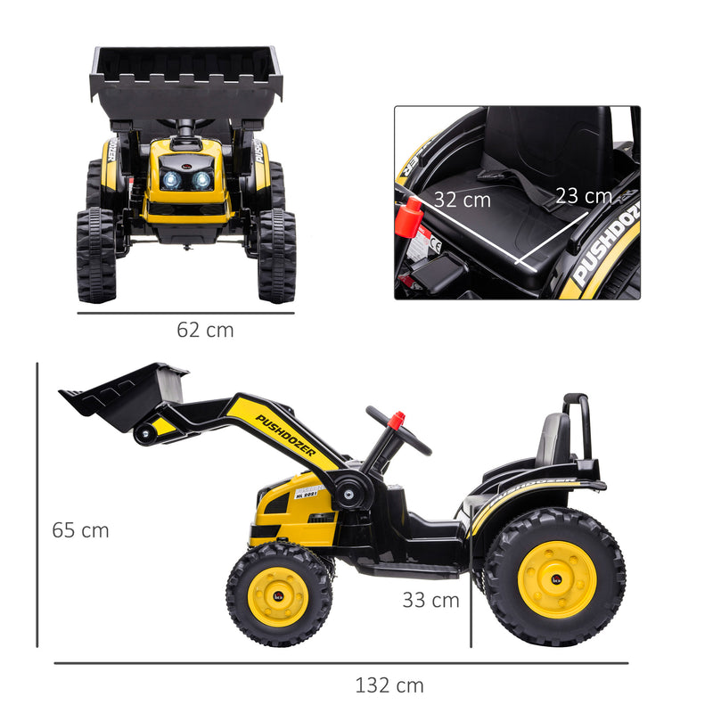 Escavatore Elettrico per Bambini 6V Giallo-3