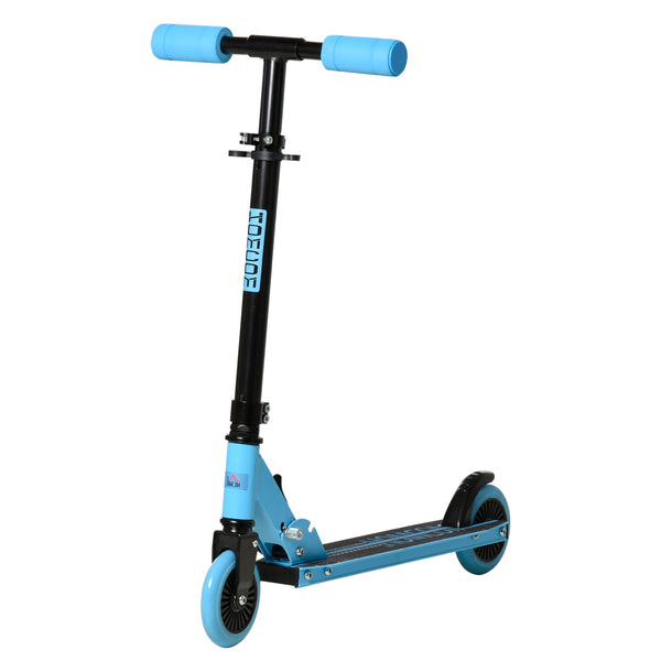 Trottinette Pliante pour Enfants 67,7x34x79,5-89,5 cm en Métal et Aluminium Bleu sconto