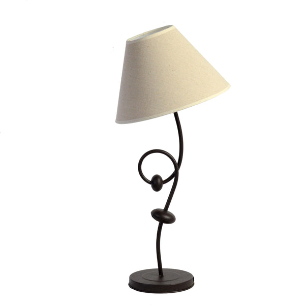 Lampe métal pierres ivoire 28x28x57cm prezzo