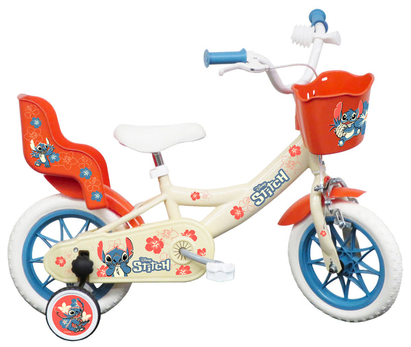 sconto Vélo Fille 12" 1 Frein Licence Disney Stitch Blanc