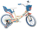 Bicicletta per Bambina 14" 2 Freni Stitch Bianca-1