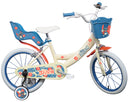 Bicicletta per Bambina 16" 2 Freni Stitch Bianca-1