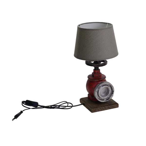 Lampe à chapeau grise en résine Ø22,5xh42 cm acquista