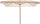 Parasol de jardin en bois 2x3m Bauer Blanc